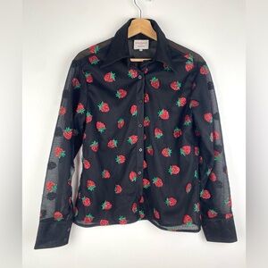 Lirika Matoshi Strawberry Shirt Black